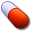 A large red pill